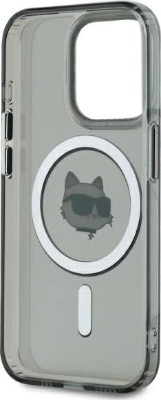 Mbështjellës Karl Lagerfeld KLHMP15XHLSCHK për iPhone 15 Pro Max 6.7", MagSafe, i zi