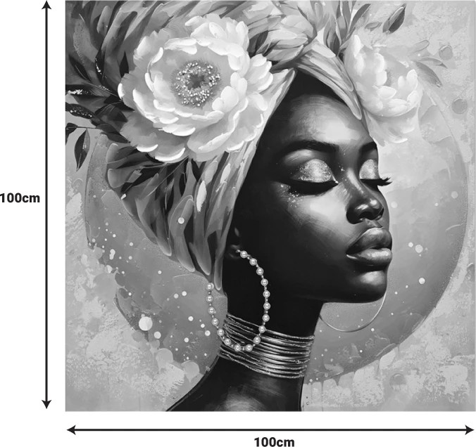 Pikturë kanavacë Giara, shumëngjyrëshe, 100x3x100cm