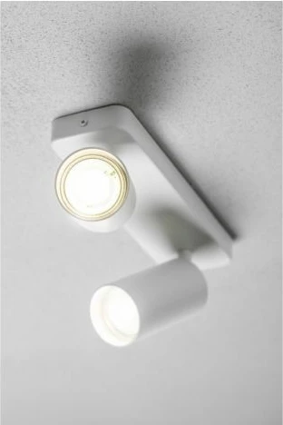 Ndriçues spot dyfish GTV SANTO BIS OS-SAN20WOK2B-10, GU10, max 2×20 W, IP20, i bardhë