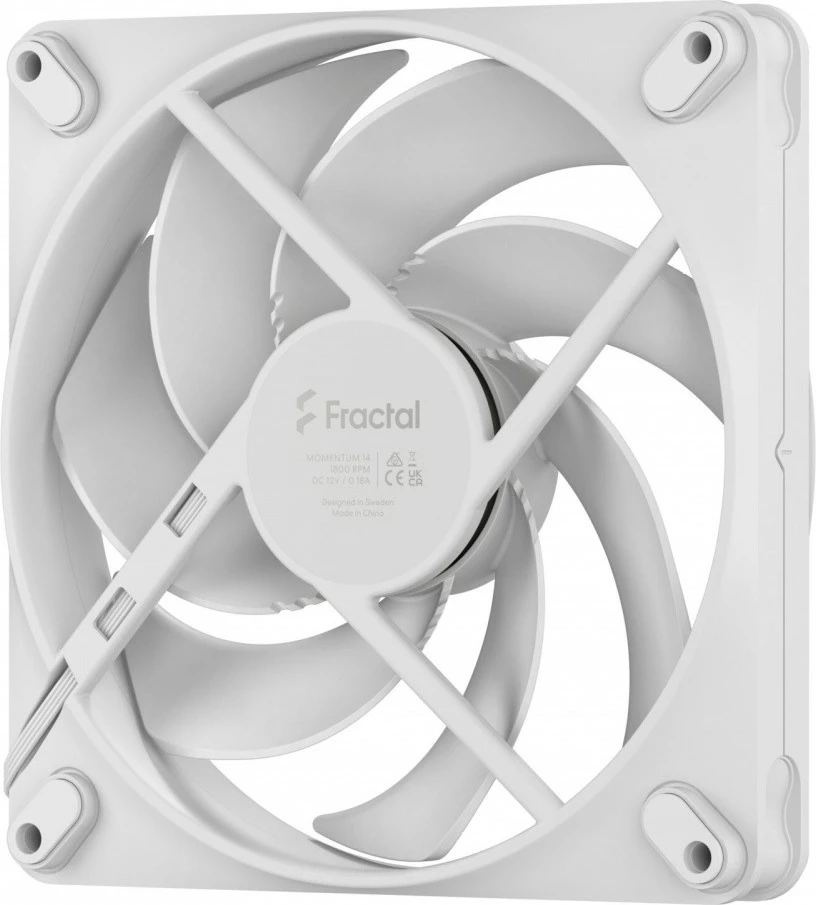 Ventilator kase Fractal Design Momentum 14, 140mm, i bardhë