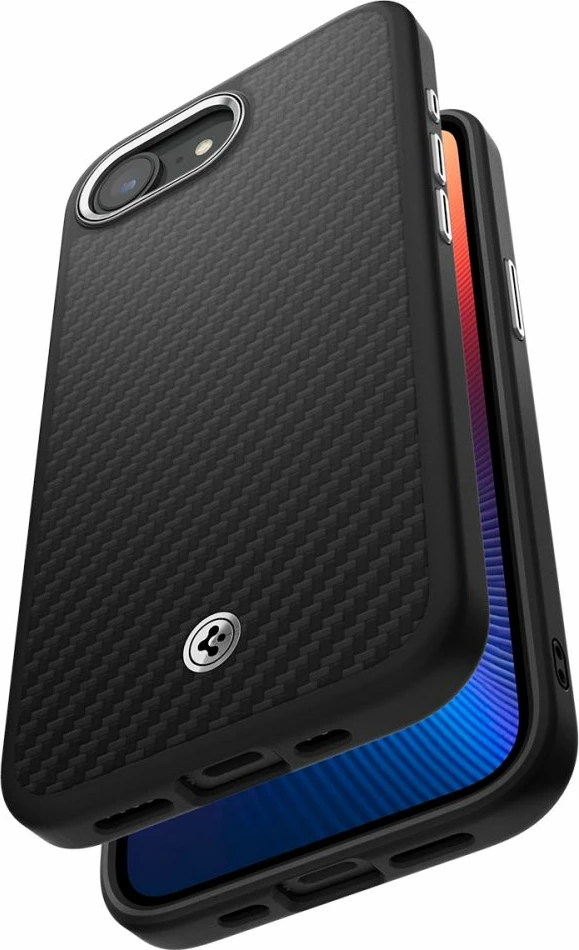 Mbështjellës, Spigen, Enzo Aramid MagSafe, për iPhone 16e, aramid me përfundim alumin, kompatibil me MagSafe, zi