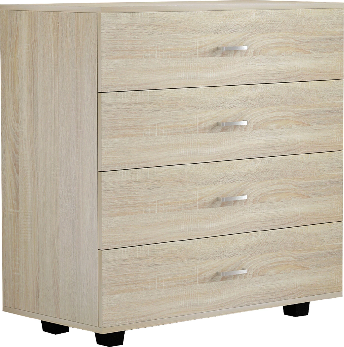 Komodinë me 4 sirtarë, sonoma, melaminë, FH8996.01, 80x40x83H