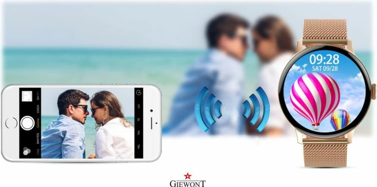 Smartwatch për femra Giewont, rozë