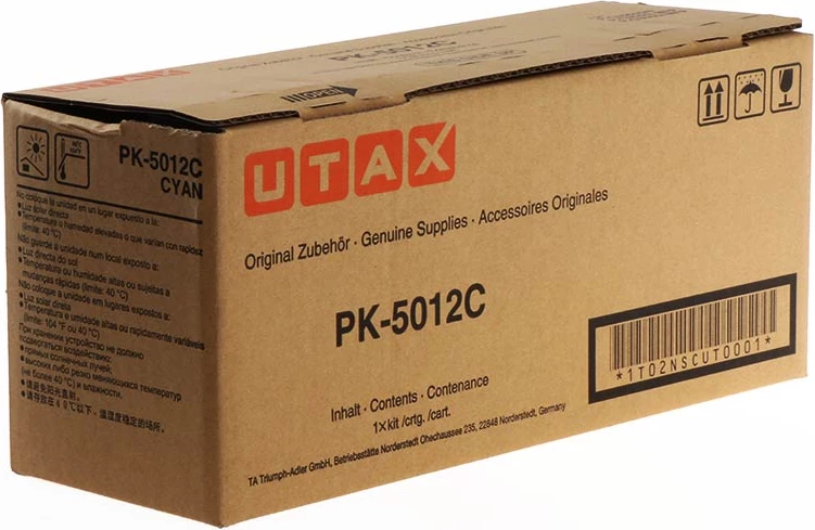 Toner, Utax, PK-5012C 1T02NSCUT0, rendiment 10000 faqe, standard, cyan