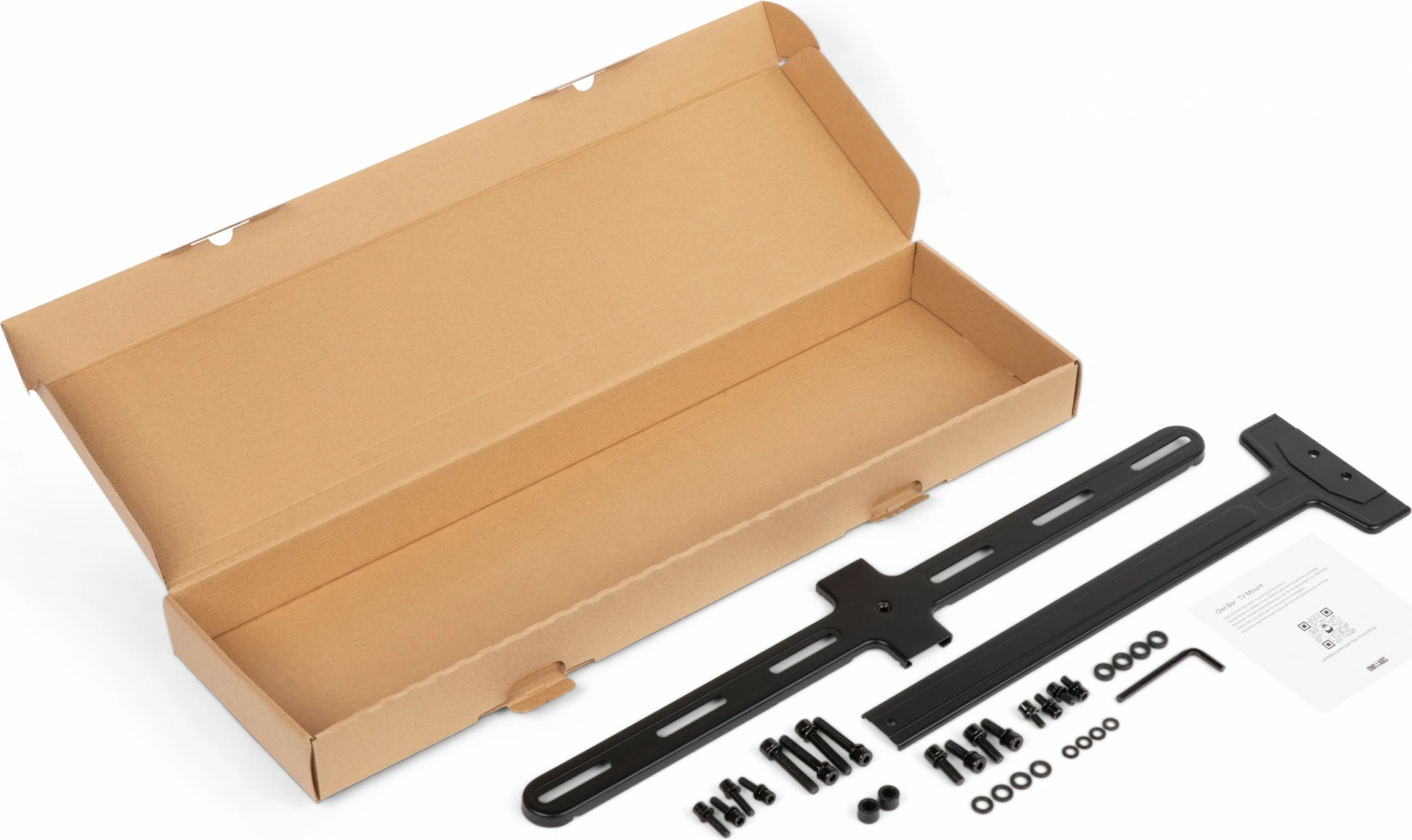 Mbajtës TV Owl Labs Owl Bar, komplet zgjatues, zi