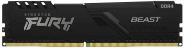 RAM Memorje Kingston Fury Beast KF436C18BBK2, DDR4 32GB (2x16GB) 3600MHz CL18, DIMM, e zezë