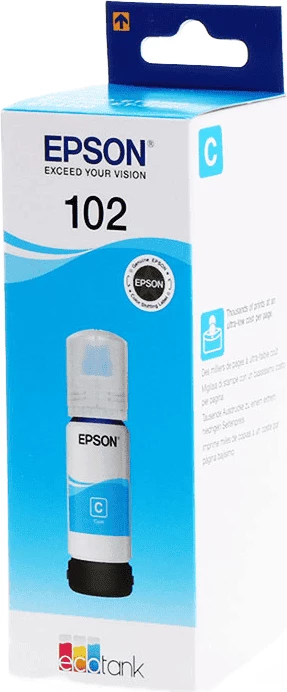 Bojë printeri, Epson, 102 / C13T03R240, 70 ml, rendiment deri 6000 faqe, cyan