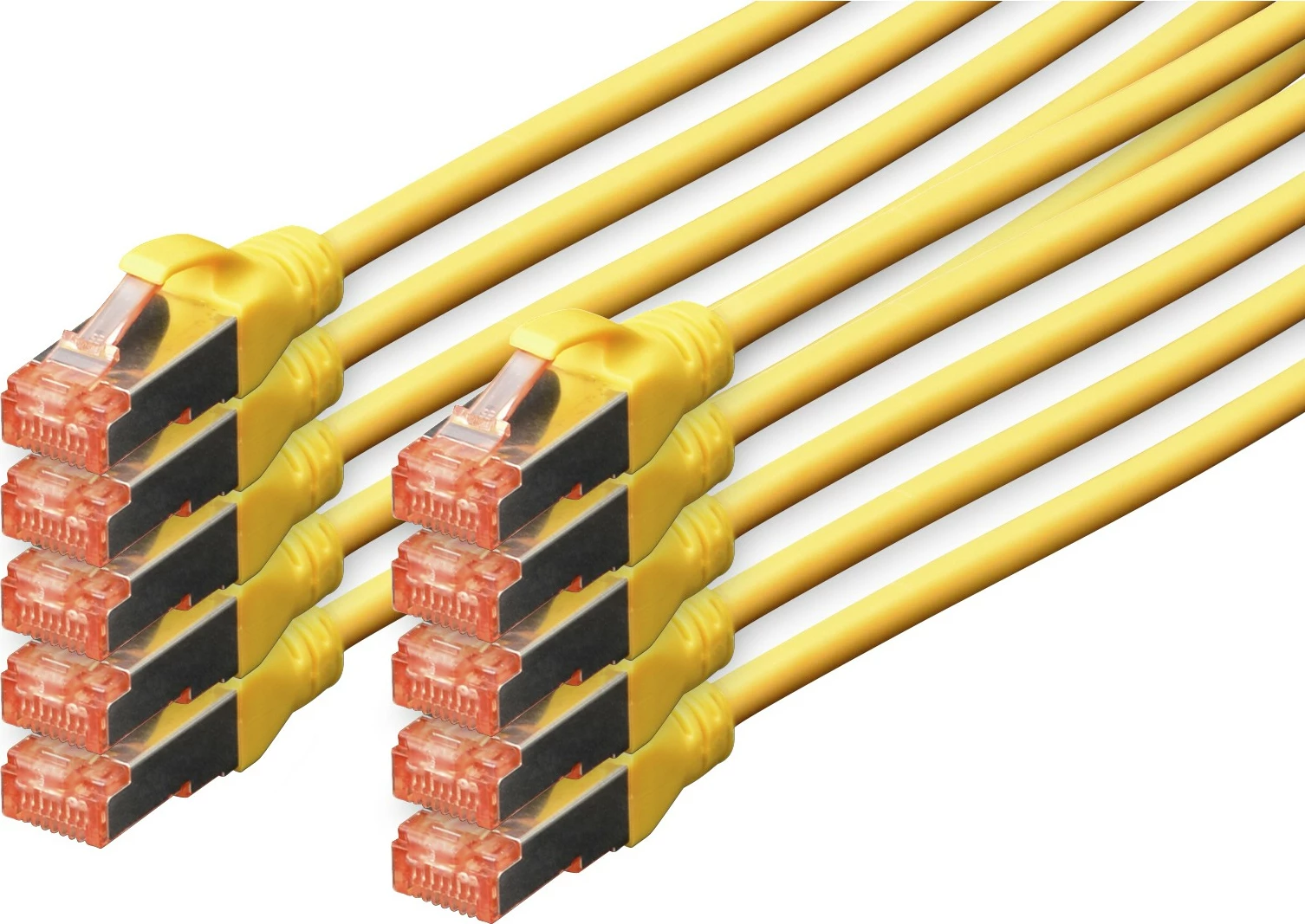 Kabllo rrjeti Digitus Cat6 S/FTP 5m 10 copë, verdhë