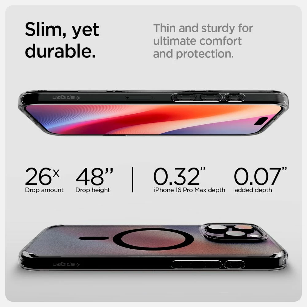 Mbështjellës Spigen Ultra Hybrid për iPhone 16 Pro, Zi