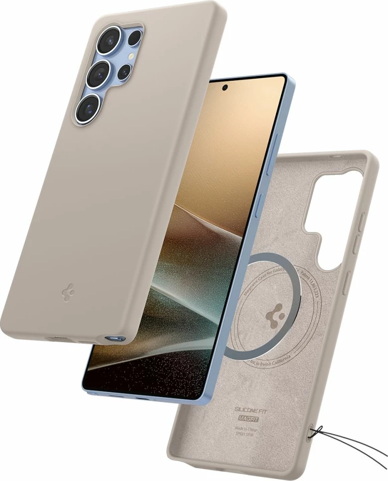 Mbështjellës Spigen Silicone Fit Mag për Samsung Galaxy S25 Ultra, titanik