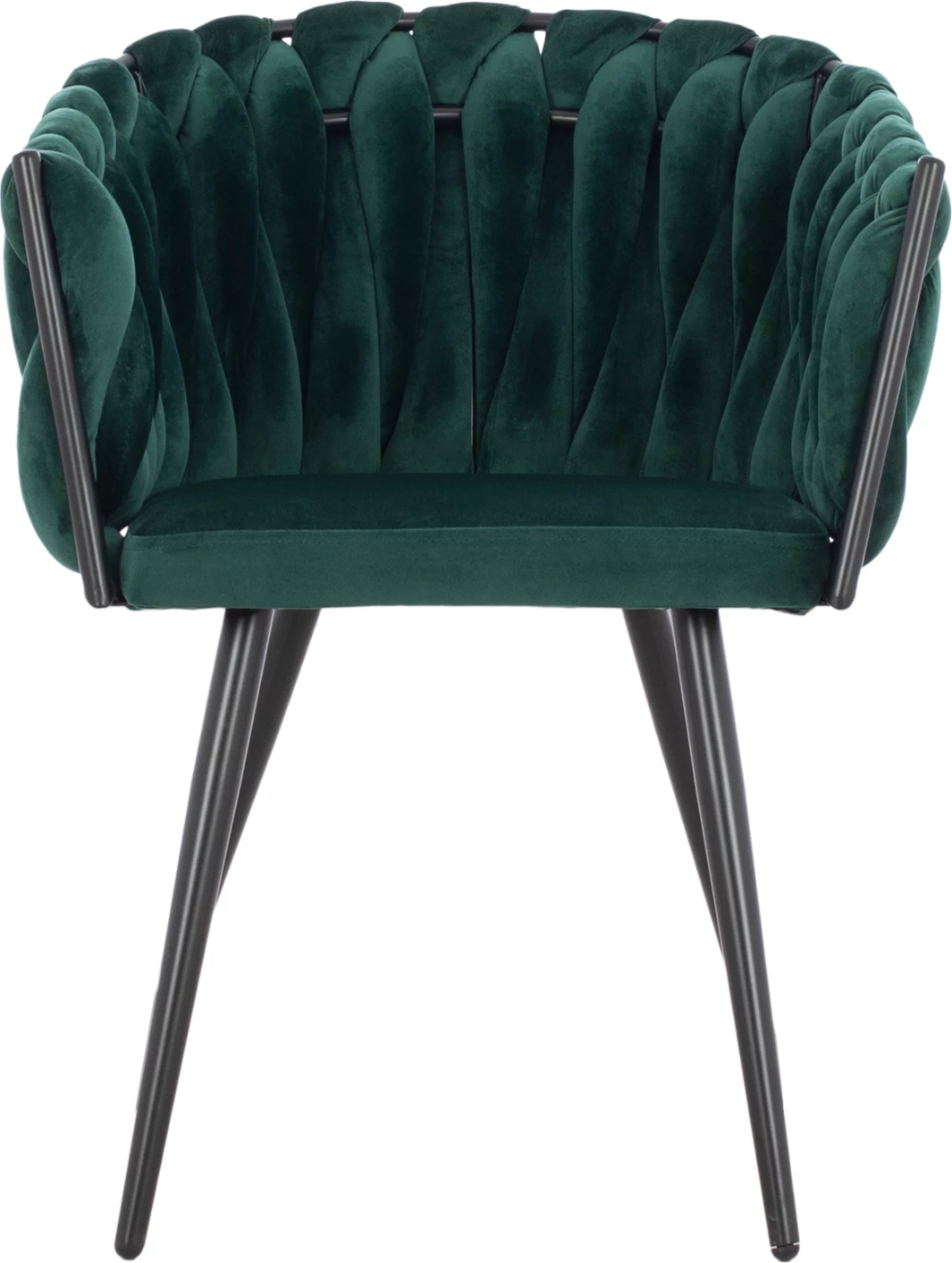 Poltronë Luanda, kadife, ngjyrë selvi, këmbë metalike, FH8741.03, 60x54x78 cm, set prej 2 copë