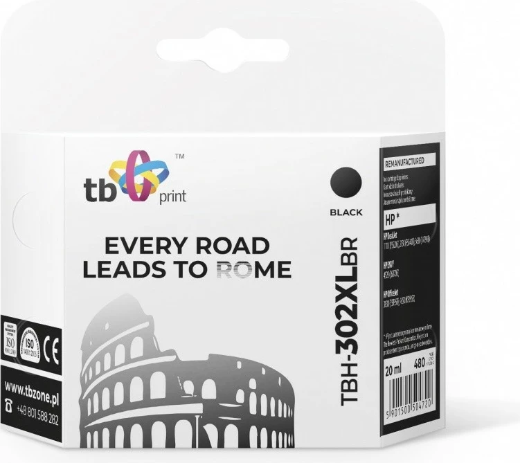 Toner TB Print TBH-302XLBR për HP DeskJet/ENVY/OfficeJet, i zi
