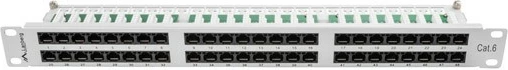 Patch panel Lanberg PPU6-1048-S, 48 porta RJ-45, CAT 6, 1U, 19", Gri