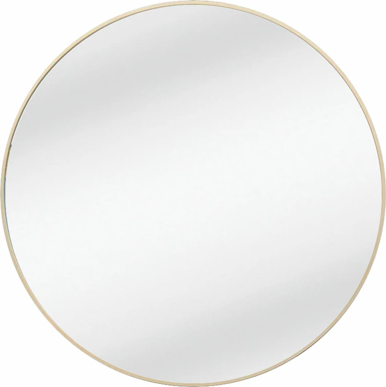 Pasqyrë e rrumbullakët, ngjyrë ari, 80x80cm