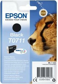 Patrone boje, Epson, T0711 C13T07114012, origjinal, e zezë
