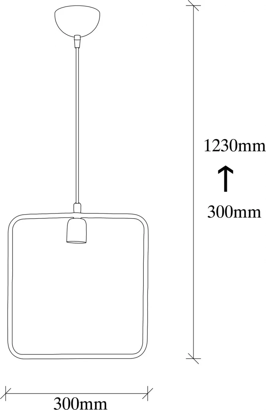 Llambë varëse metalike e zezë FH7257 30Χ6Χ123 cm
