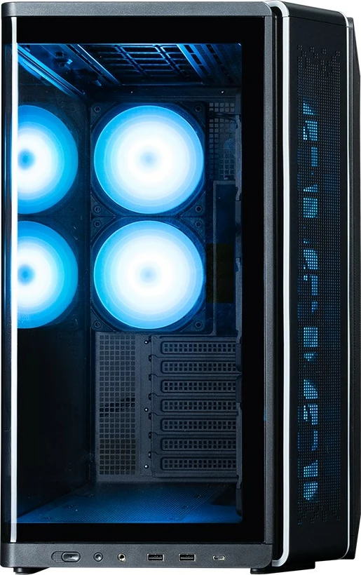 Kasë Zalman P60 Black Mid-Tower, ATX/Micro ATX/Mini ITX, 5x ARGB ventilatorë, USB Type-C, panel xhami, e zezë