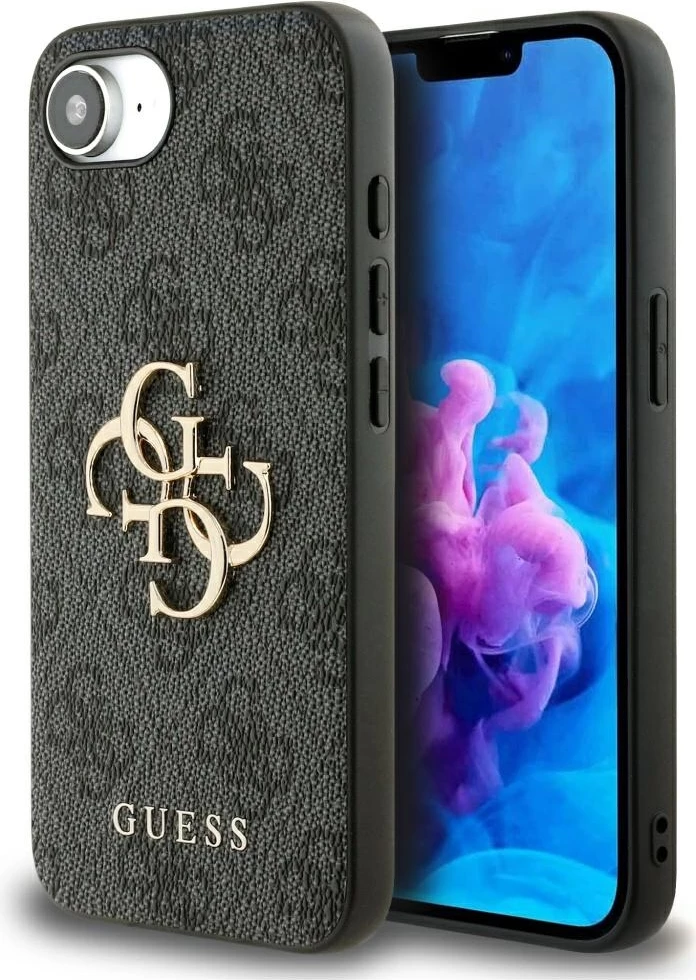 Mbështjellës Guess 4G Big Logo për iPhone 16e, i zi