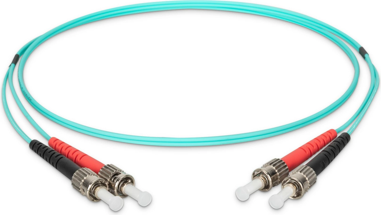Kabëll optik Digitus OM3, ST në ST, 1m, aqua