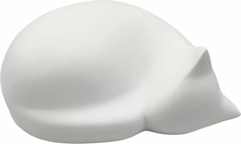 Dekor mace FELINA, polirezine e bardhë, 18.5x13.5x8.5cm