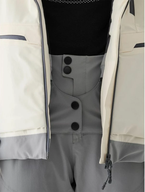 Jakne skijimi për femra 4F, e bardhë