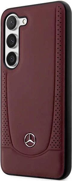 Mbështjellës Mercedes Leather Urban për Samsung Galaxy S23+, lëkurë artificiale, i kuq