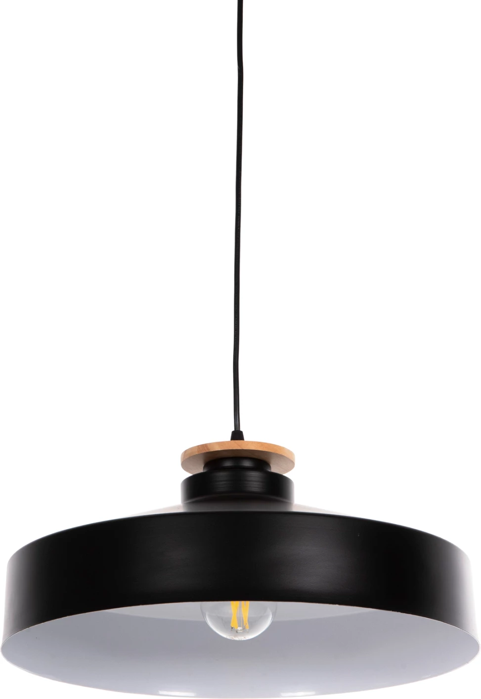 Llambë varëse tavani FH4159.01 metalike e zezë Φ40x116Hcm