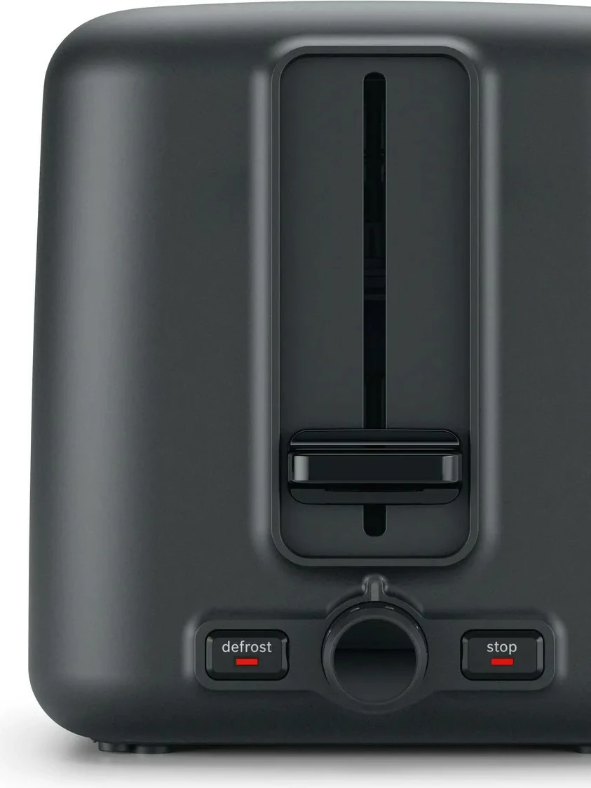 Toster, Bosch TAT3P424, 2 feta, 970 W, shkrirje dhe ngrohje, kontroll pjekjeje, i kuq