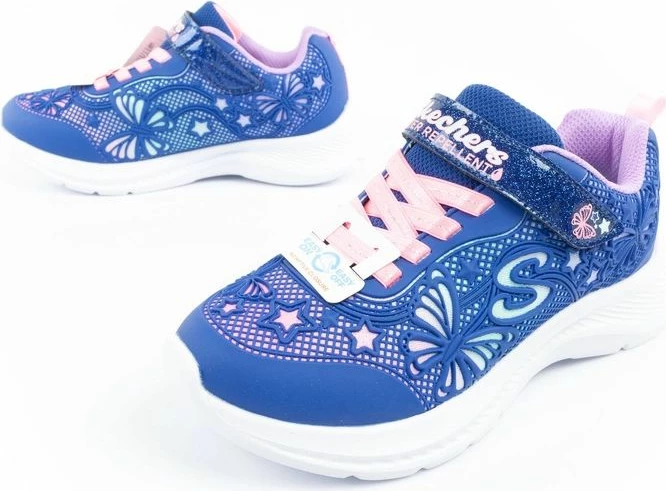 Atlete për fëmijë Skechers për femra, me shkëlqim