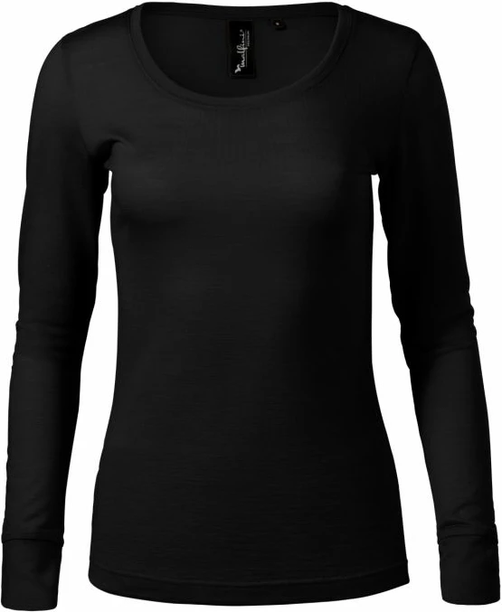 Bluzë Malfini për femra, e zezë