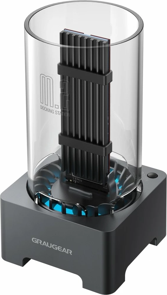 Docking station GrauGear për SSD M.2 NVMe/NGFF, USB 3.2 Gen 2, e zezë