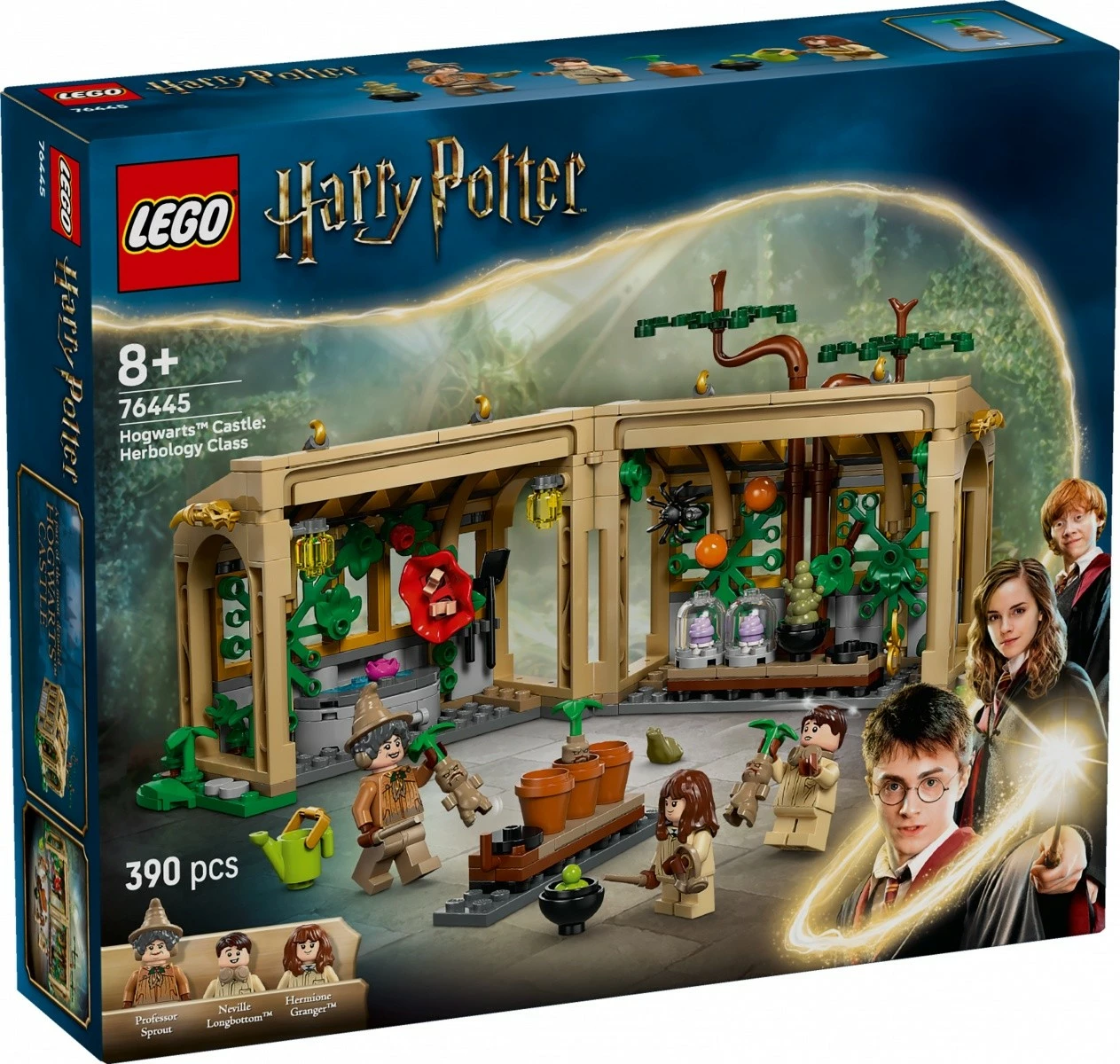 Set LEGO Harry Potter 76445 Hogwarts Castle: Herbology Class, 390 pjesë