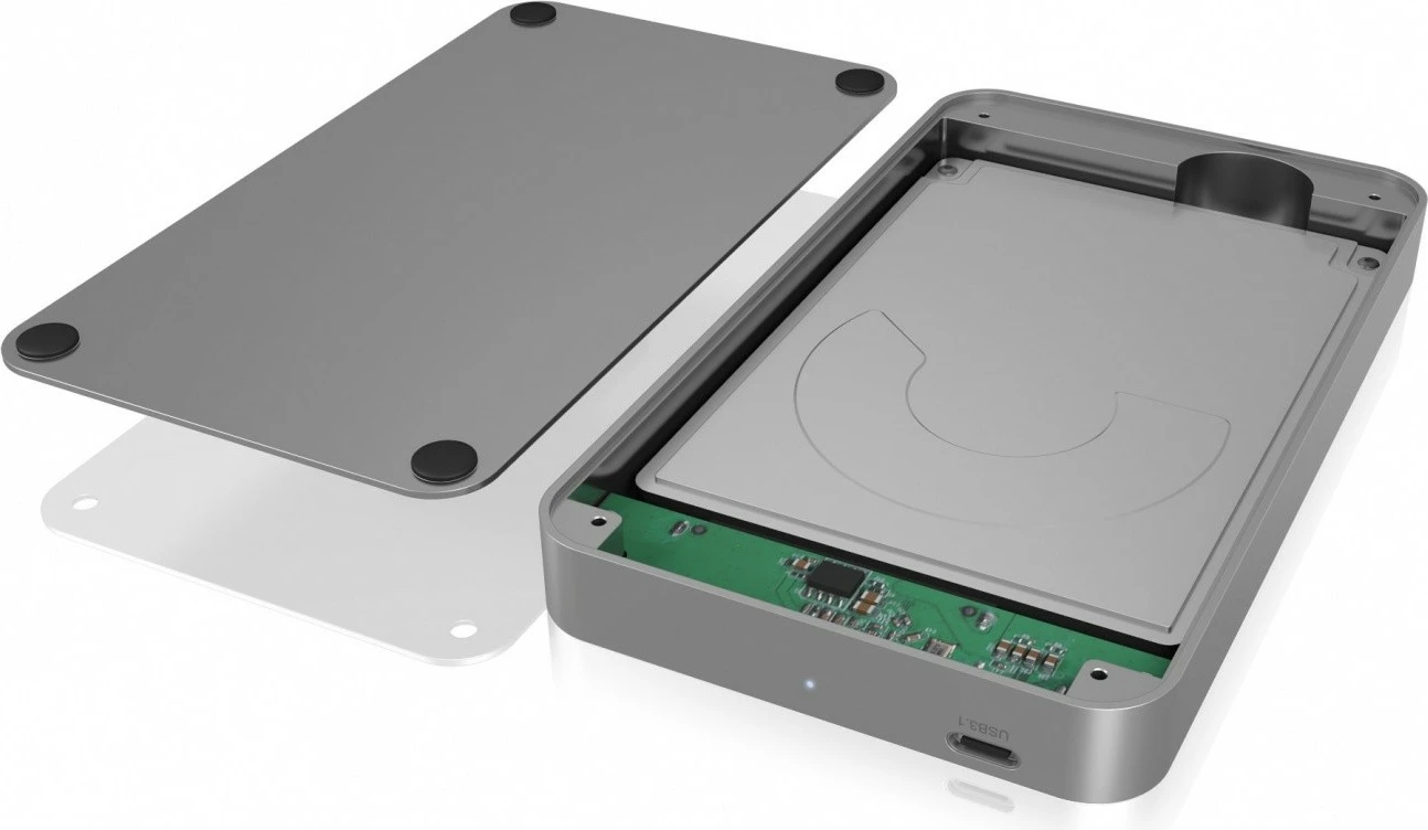 Kasë IcyBox IB-247-C31 për disk 2.5 inç, USB Type-C, antracit