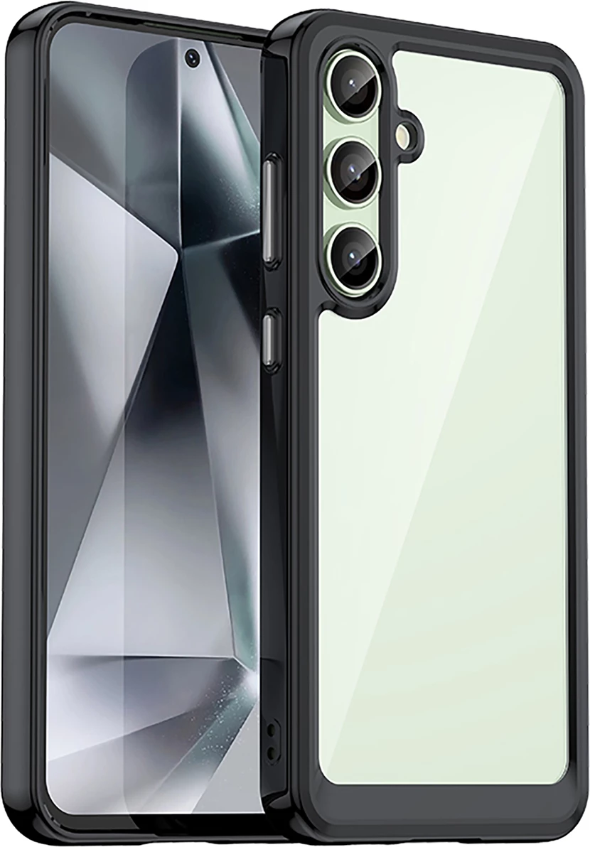 Mbështjellës Hurtel Outer Space Case për Samsung Galaxy S24 FE, TPU/PC, i zi