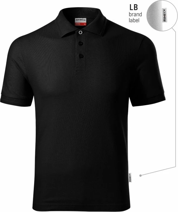 Polo maicë për meshkuj Malfini, e zezë