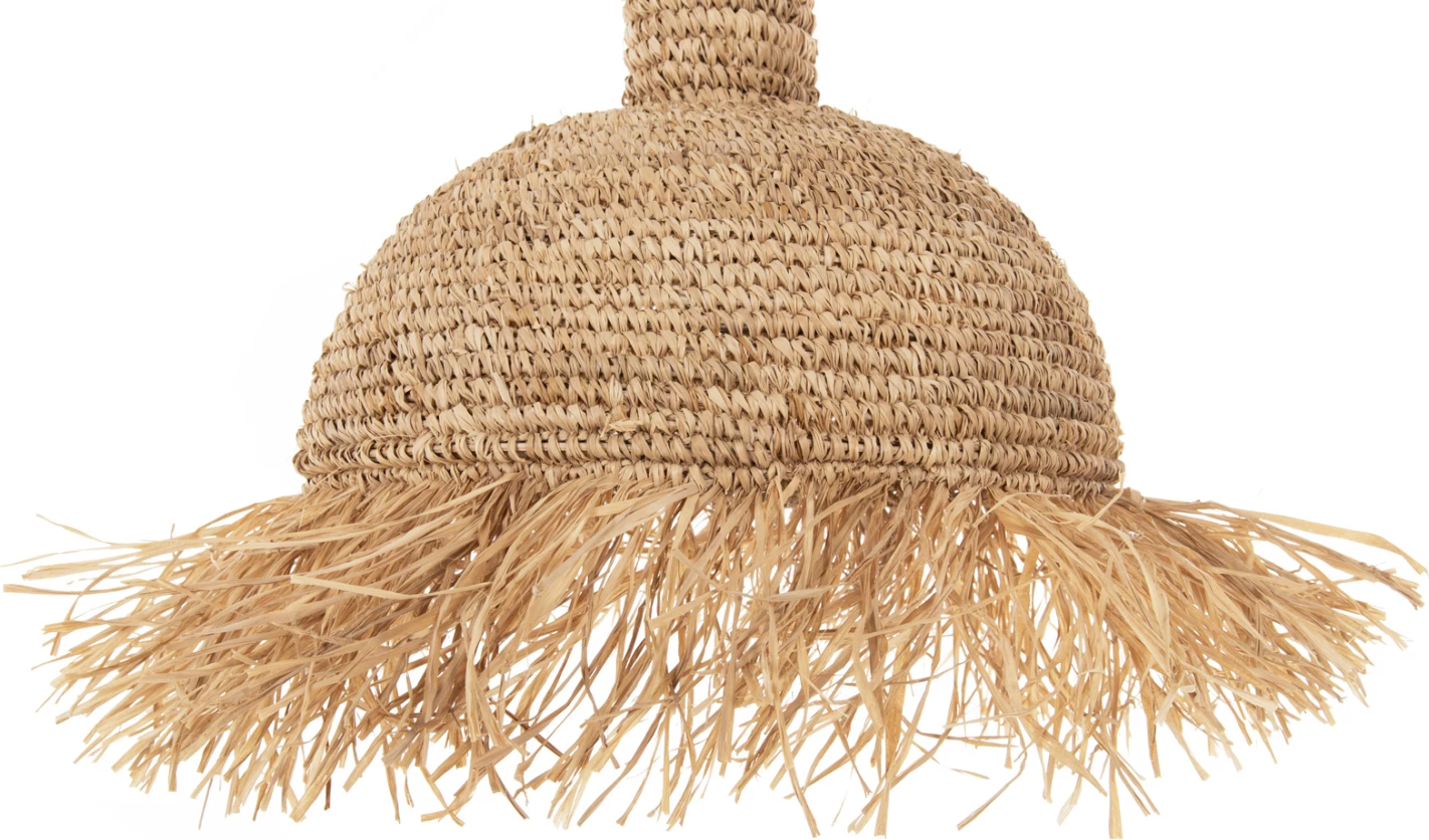 Llambë varëse tavani me thekë FH7856 fibra palme të thata Φ52,5x55,5Hcm