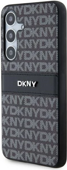 Mbështjellës DKNY Mono Stripe & Metal Logo për Samsung Galaxy S24, i zi