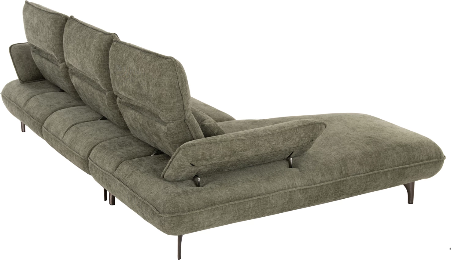 Këndi i majtë i divanit CONVERT FH3268.04L, ngjyrë jeshile selvi, 283x188x100 cm