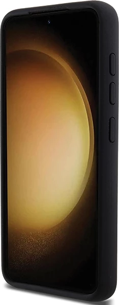 Mbështjellës Karl Lagerfeld Silicone Choupette Metal Pin për Samsung Galaxy S23, i zi