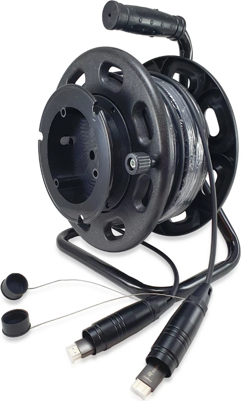 Kabëll HDMI 2.1 Active Optic Armored Equip, 50m, 8K/60Hz, 4K/120Hz, i zi