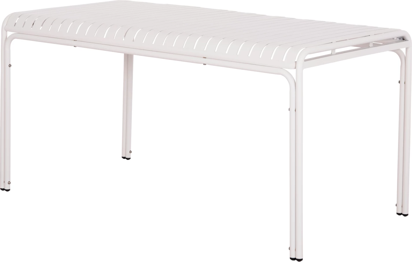 Tavolinë alumini për jashtë, ngjyrë e bardhë, RACHEL FH6339.02, 150x80x75cm