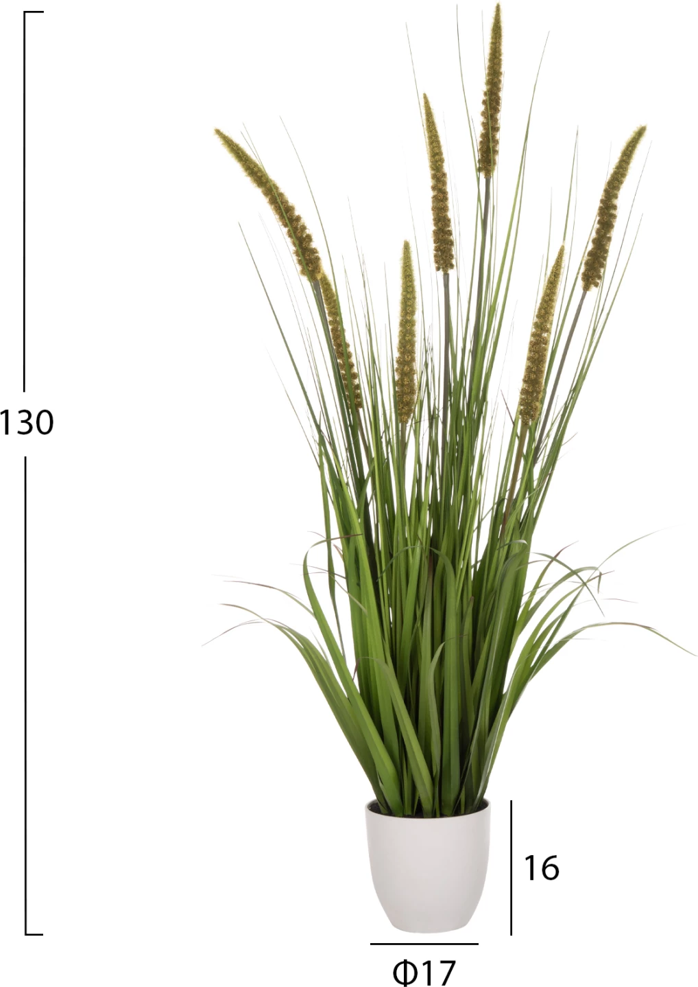 Bimë sintetike dekorative në vazo, FH7999, Ophiuro, 130Hcm