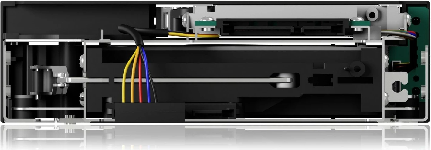 Kasë IcyBox IB-173SSK për 1x 2.5" + 1x 3.5" HDD/SSD, për hapësirë 5.25", e zezë