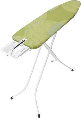 Dërrasë hekurosjeje Brabantia A, MPN 218743, 110 x 30 cm, lartësi e rregullueshme 69–96 cm, me mbajtëse hekuri me avull, e gjelbër