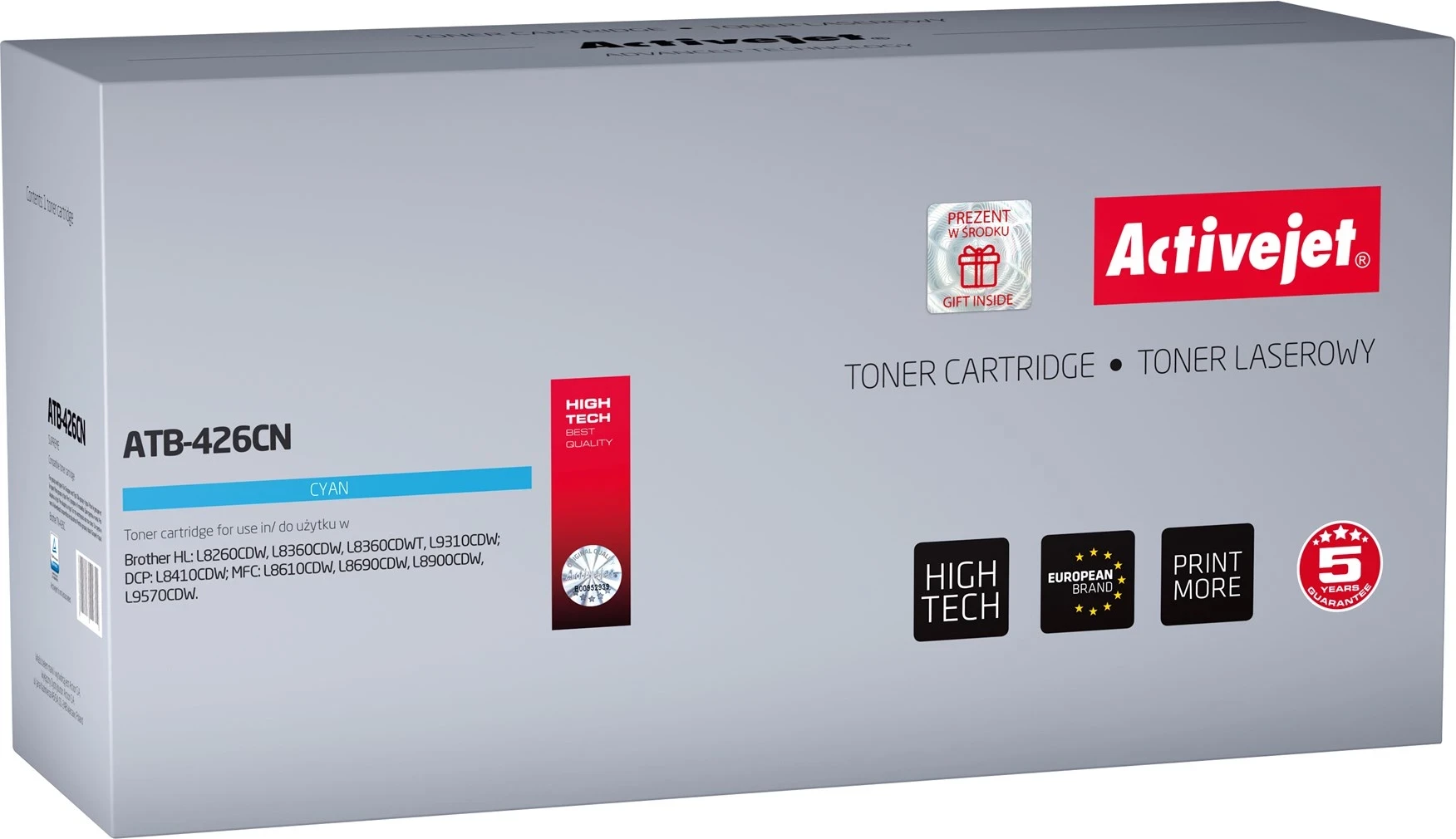 Toner Activejet ATB-426CN për Brother, ngjyrë blu