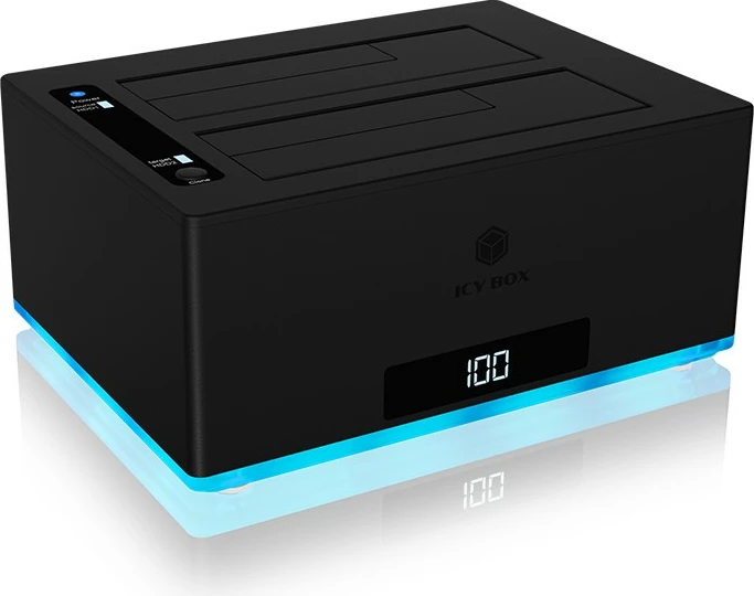 Stacion klonimi ICY BOX IB-127CL-U3, HDD, Serial ATA, 18 TB, USB 3.2, E zezë