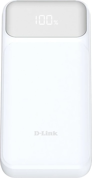 Powerbank D-Link DPP-201 20000mAh 65W PD 3.0/QC 3.0 2x USB-C + USB-A e bardhë