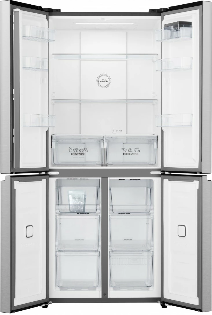 Frigorifer-kongelator multi-door, Gorenje NRM819E61X, 460 L (311+149), No Frost Plus, kontroll me prekje, 197.8x84x69.1 cm, inox