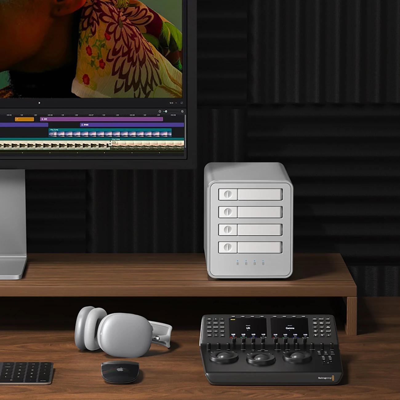 DAS 4-bay për M.2 NVMe SSD, Orico, 8848U4, deri 40 Gbps, deri 32 TB, e bardhë