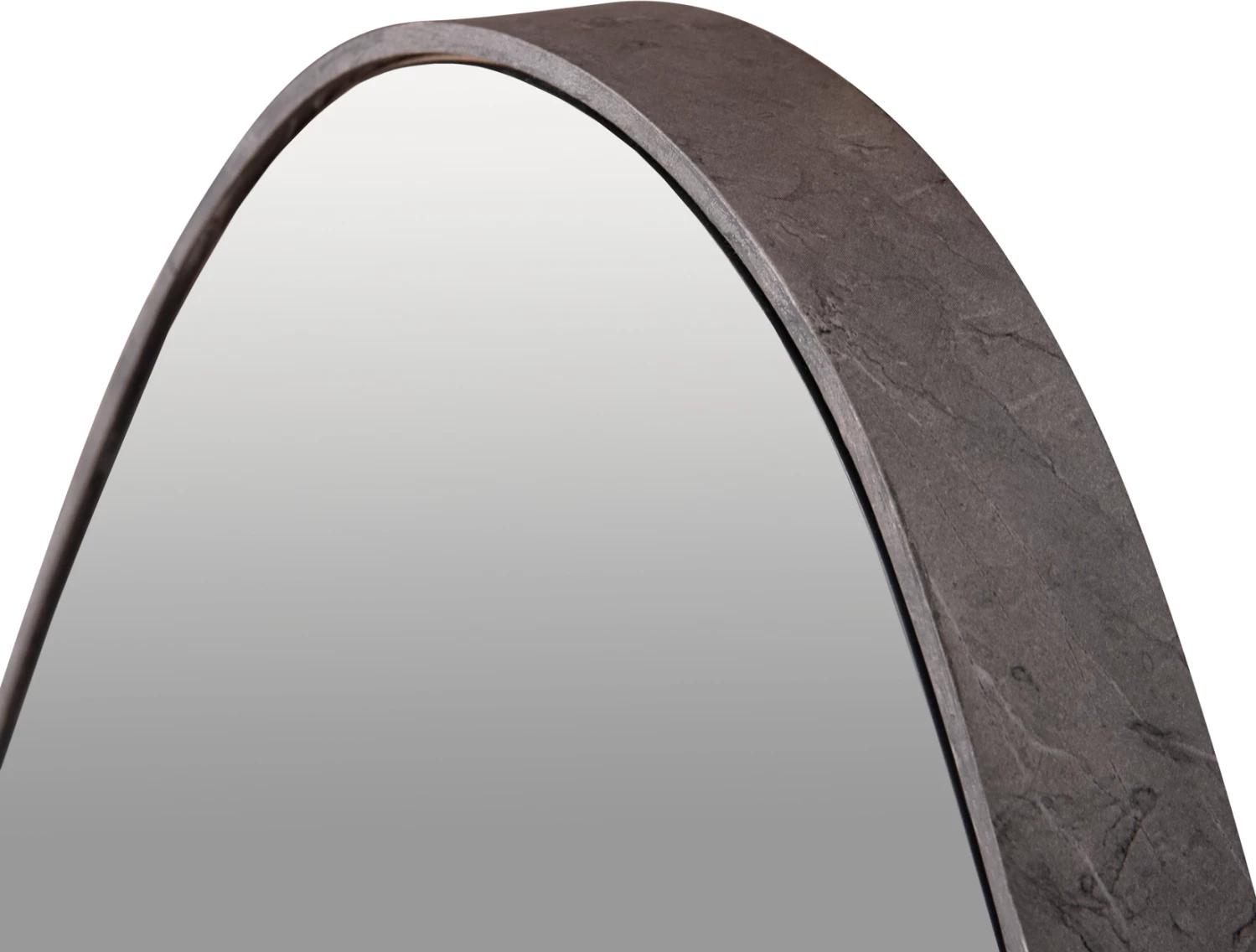 Pasqyrë muri, formë pike, kornizë MDF, ngjyrë mermeri gri, FH4488.02, 50x80 cm.